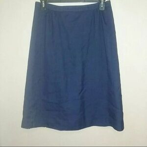Vintage Periwinkle blue linen skirt (sz 14)